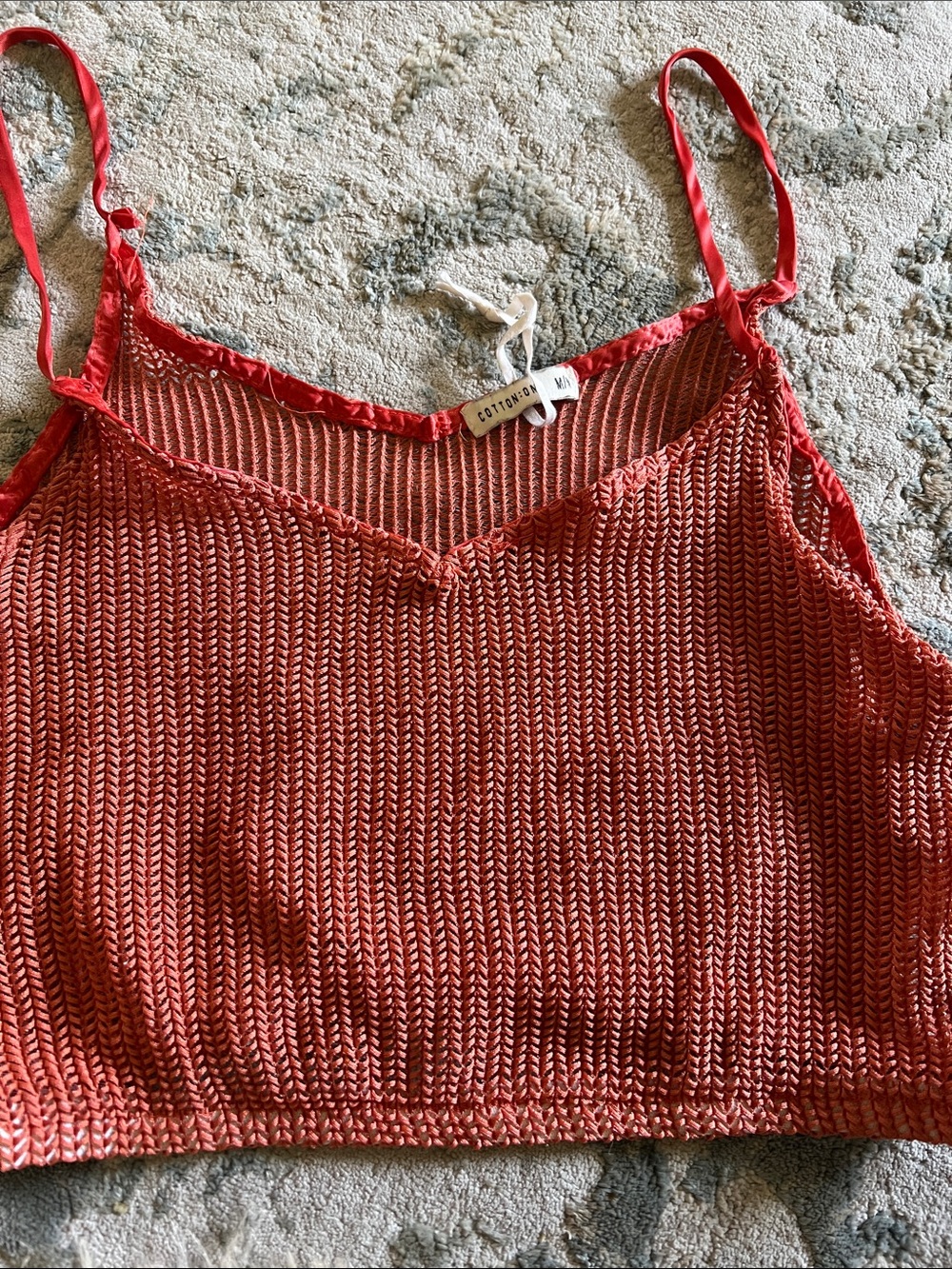 Cotton On Women's Rust Red Knit Camisole